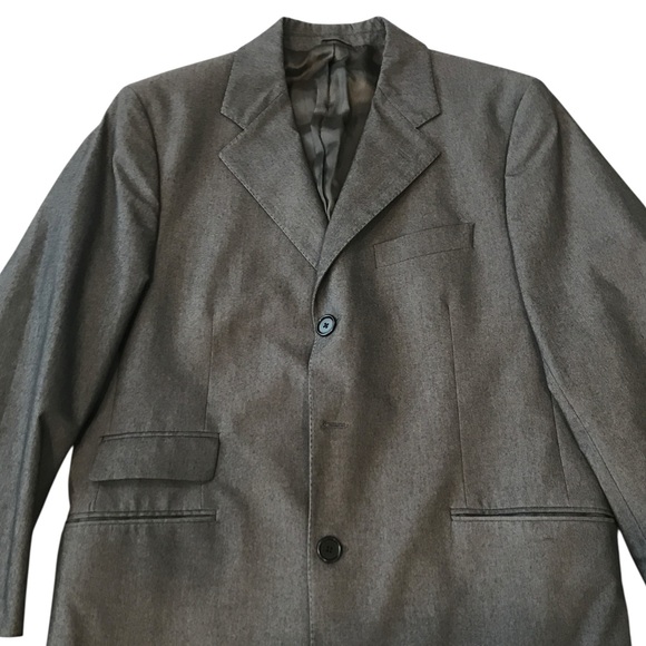 BURBERRY***Men’s Grey Long Jacket Blazer US 40***EUC $2850 - Picture 3 of 11